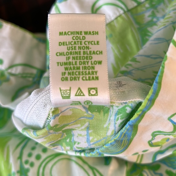 Lilly Pulitzer Presley Jubilee Buena Vista Shell Printed Flared Pants - 2 - Picture 10 of 11